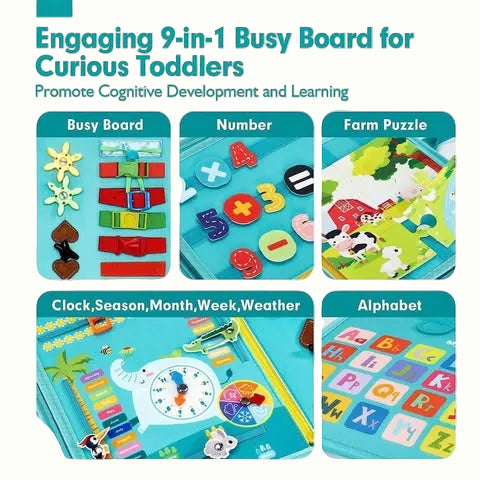 كتاب الأنشطة القماشي لتنمية الذكاء