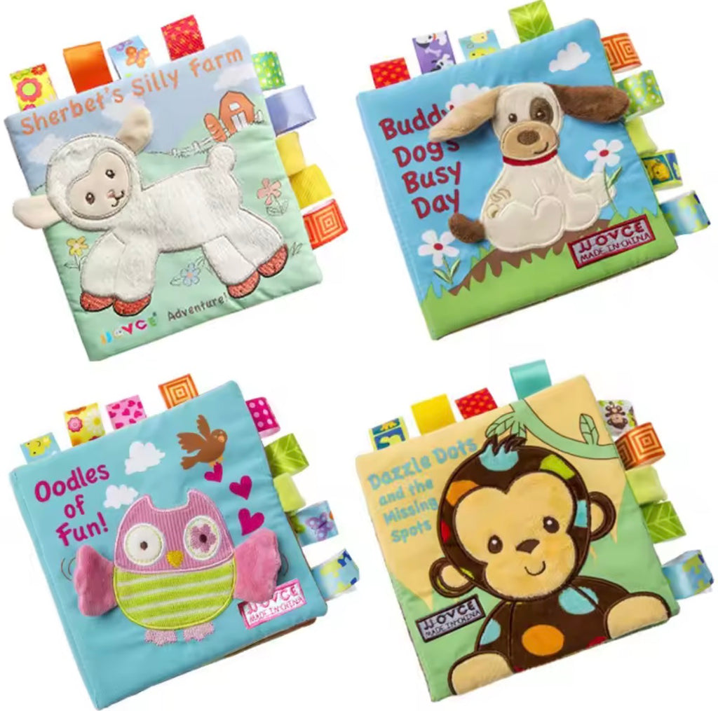 كتاب قماشي حسي تفاعلي للرضع (Soft Sensory Cloth Book)