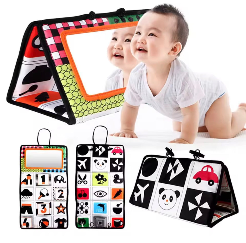 مرآة التباين البصرية القابلة للطي للرضع (Baby Contrast Mirror Toy)
